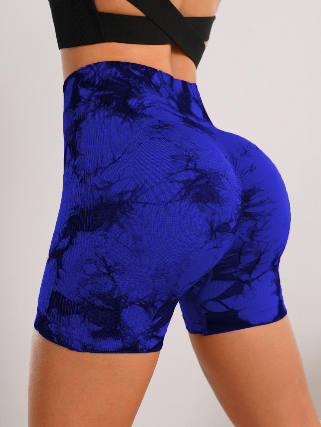 Seamless High Waist High Elastic Tie-dye Sports
