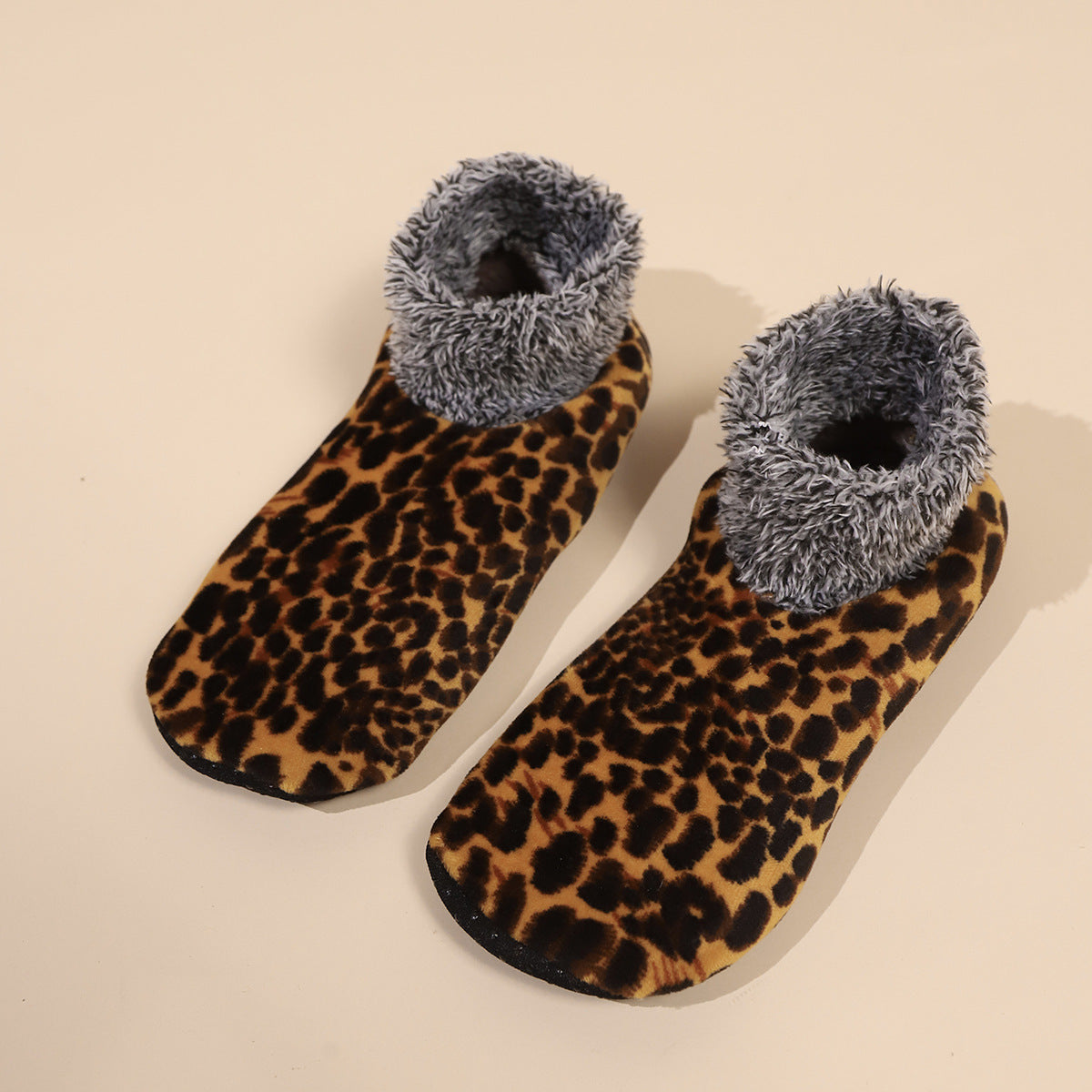 Casual Warm Winter Leopard Print Socks