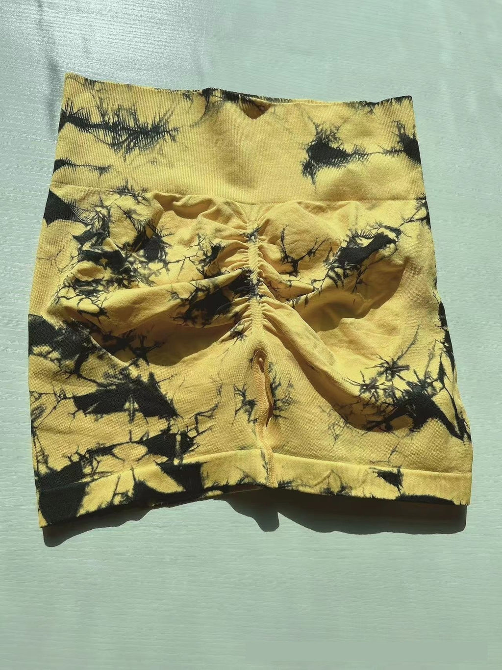 Seamless High Waist High Elastic Tie-dye Sports