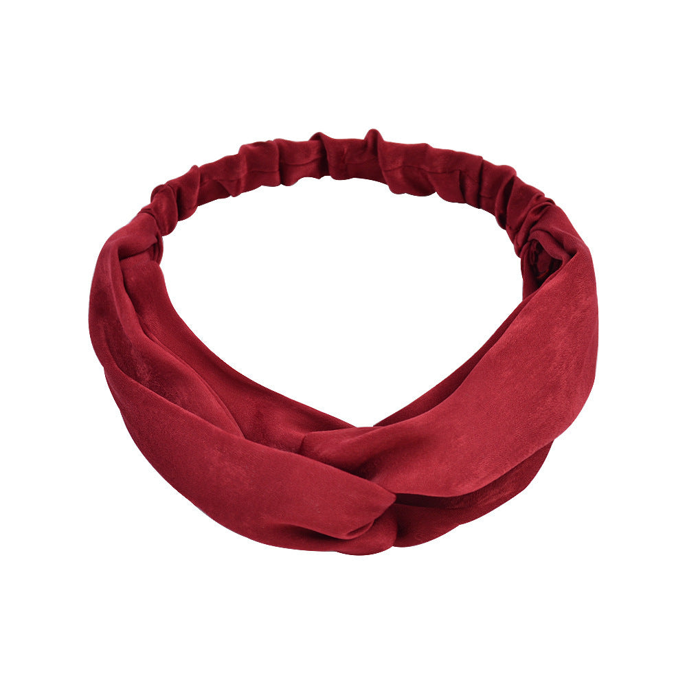 Korean Style Cross Elastic Headband
