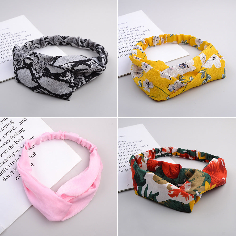 Korean Style Cross Elastic Headband