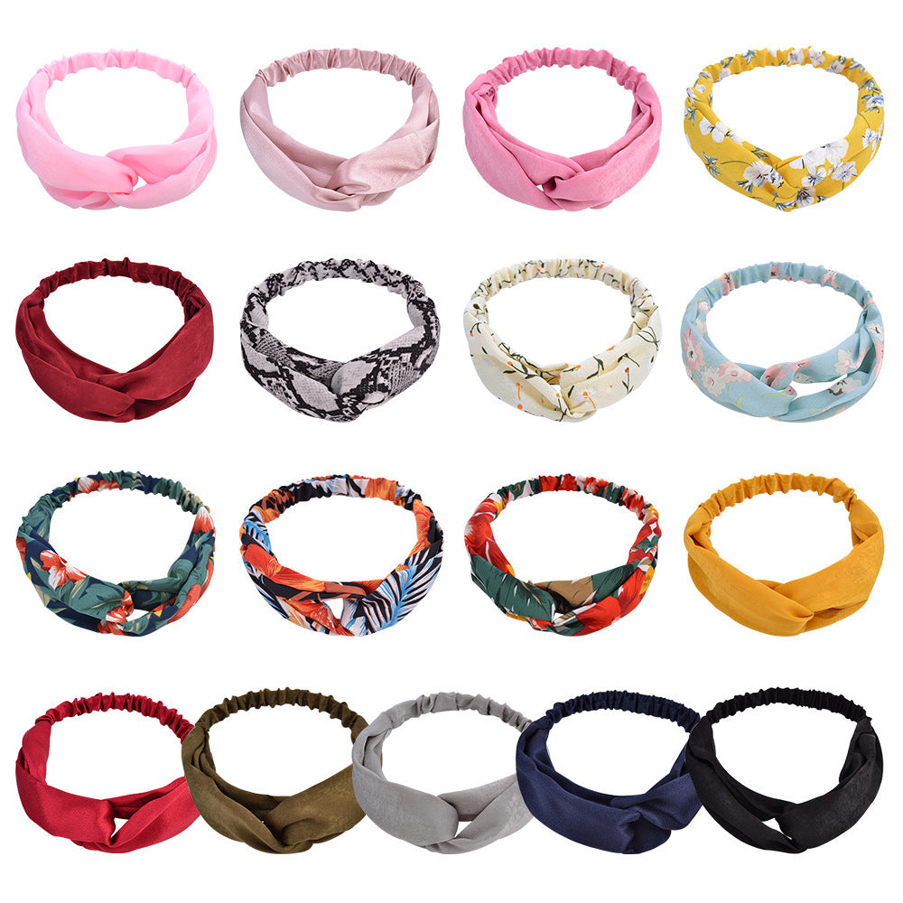 Korean Style Cross Elastic Headband