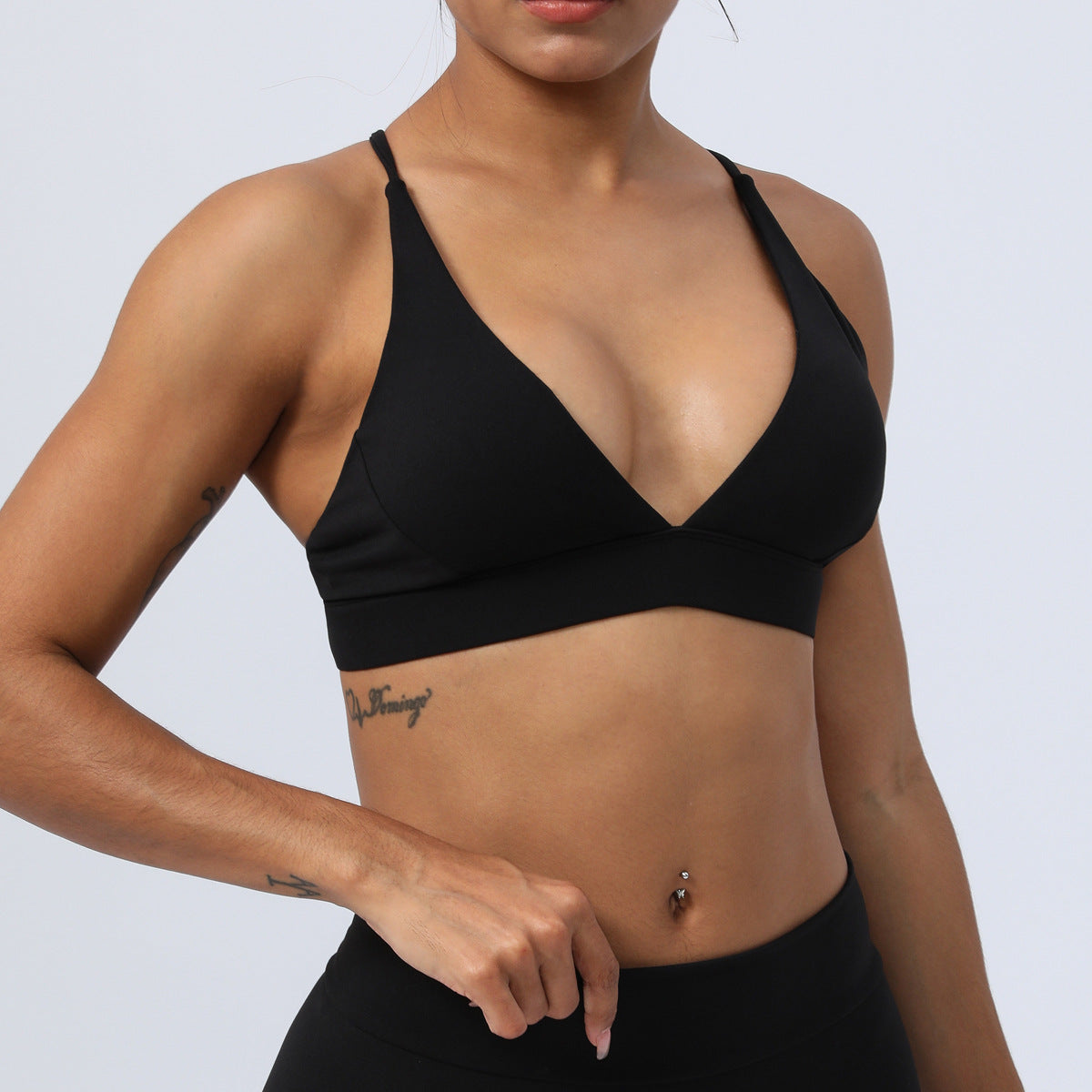 Yoga Sports Bra Cross Without Steel Ring
