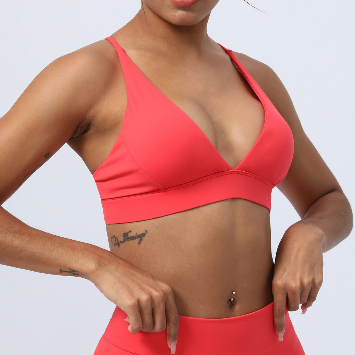 Yoga Sports Bra Cross Without Steel Ring