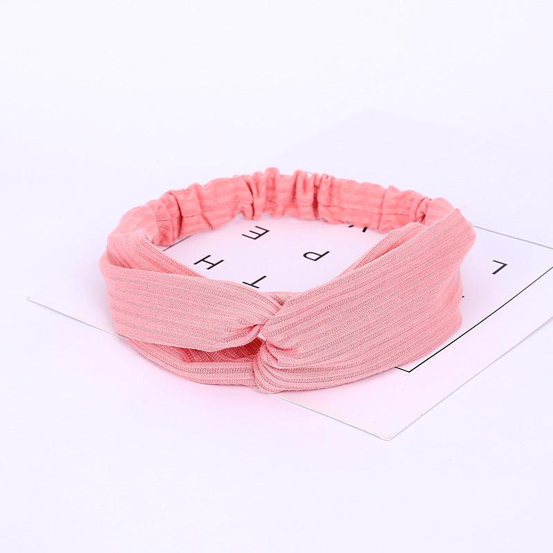 Knitted Cross Wash Hair Band Female Headband
