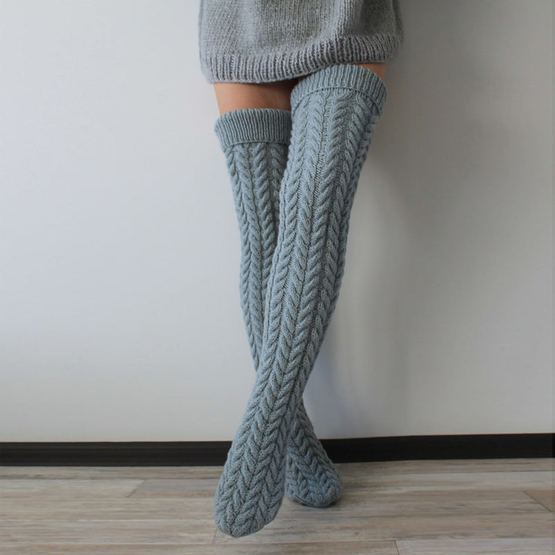 Twist Over The Knee Stocking Socks