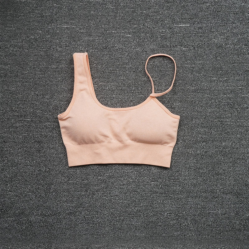 Women's Cross-body Sling Bra Yoga Suit