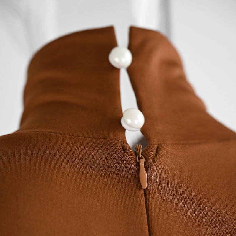 Solid Color Tight Long Sleeve Fleece-lined Yoga Jumpsuit