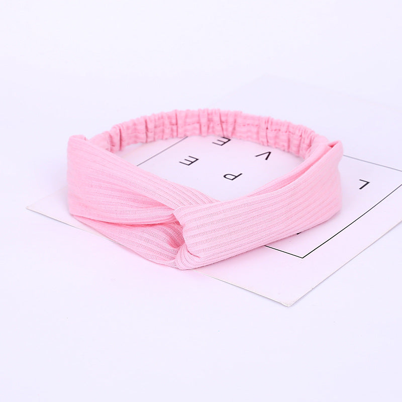 Knitted Cross Wash Hair Band Female Headband