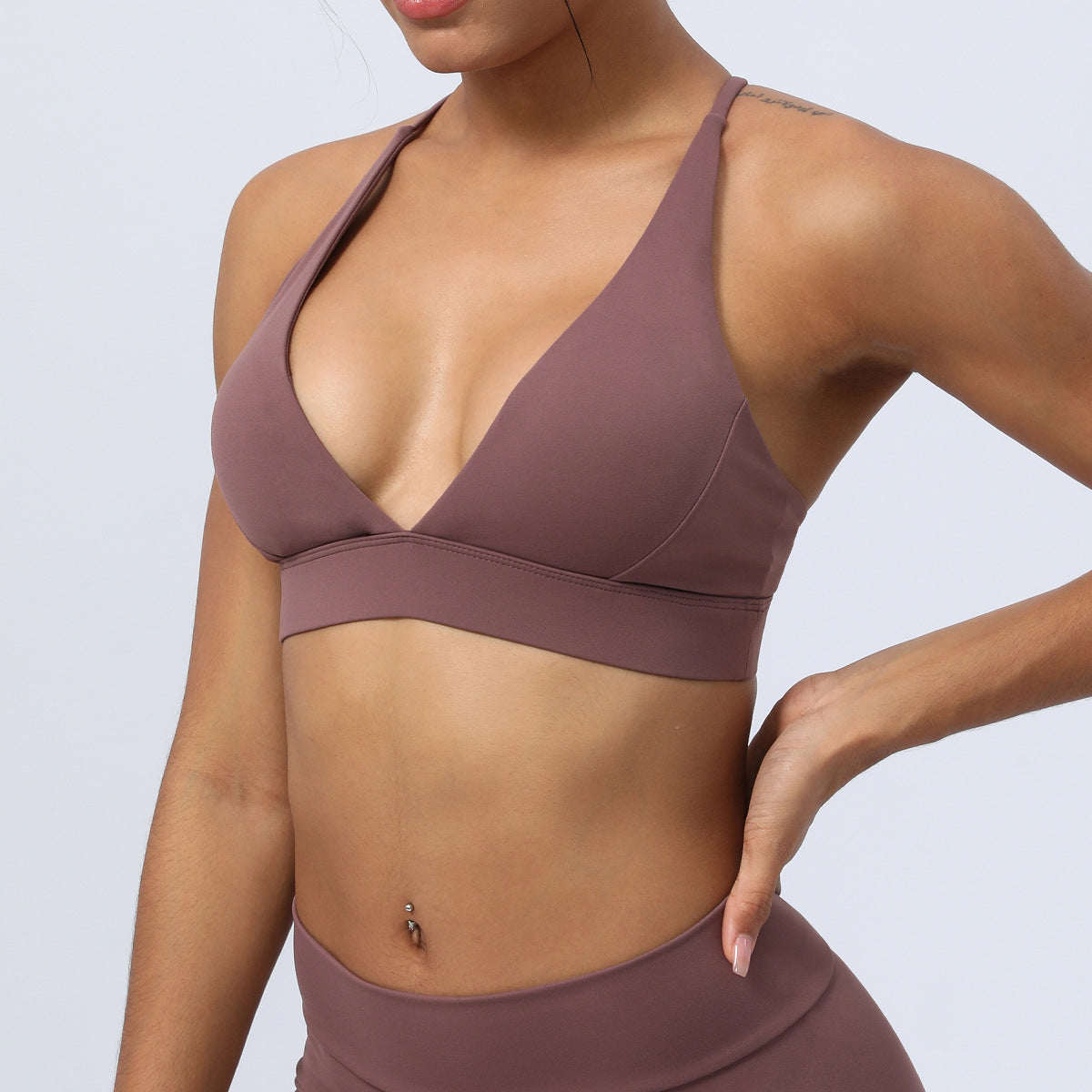 Yoga Sports Bra Cross Without Steel Ring