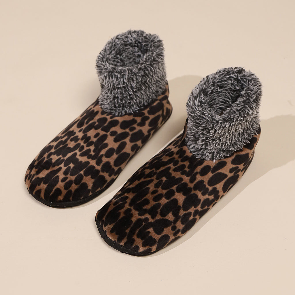 Casual Warm Winter Leopard Print Socks